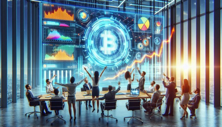 Bitcoin price chart showing future growth projection